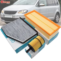 Oil Cabin Pollen Air Filter Service Kit For VW Touran 2010 2009 2008 2007 2006 2005 2004 2003 1896ccm 1968ccm 2.0 TDI Engine