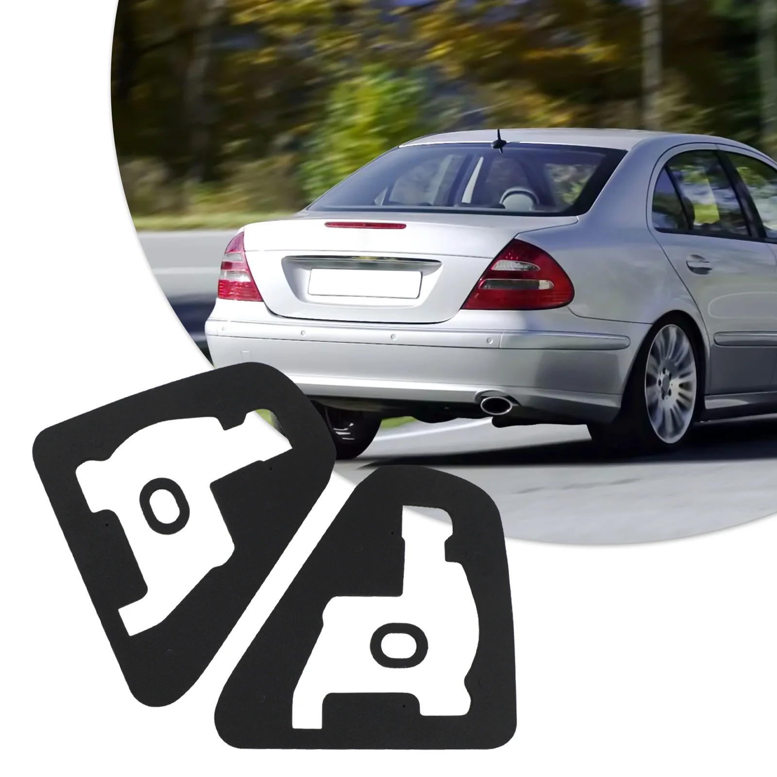 2pcs Car Tail Light Lamp Sealing Gasket Pad For Mercedes For E-Class For W211 07-09 Automobile Replacement Accessories