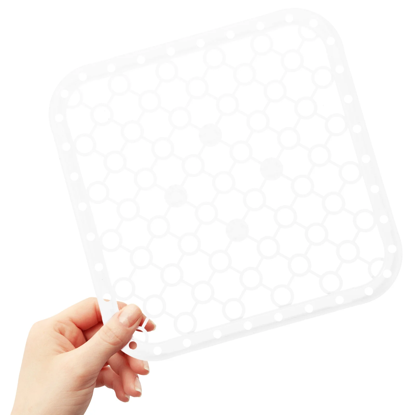 

2Pcs Sink Mat Kitchen Sink Bottom Protector Multifunctional Hollow Non Stick Quick Draining Pad Counter