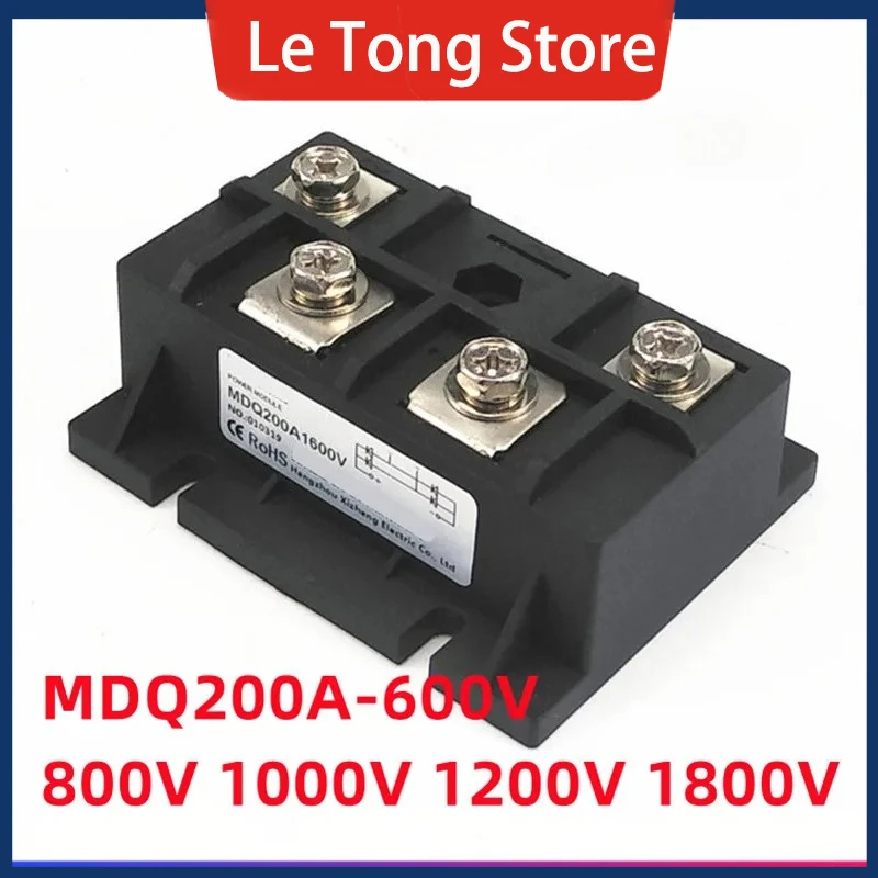 

Single-phase rectifier bridge MDQ200A1600V MDQ200-16 frequency converter MDQ 200A 600V 800V 1000V 1200V 1800V DC power supply
