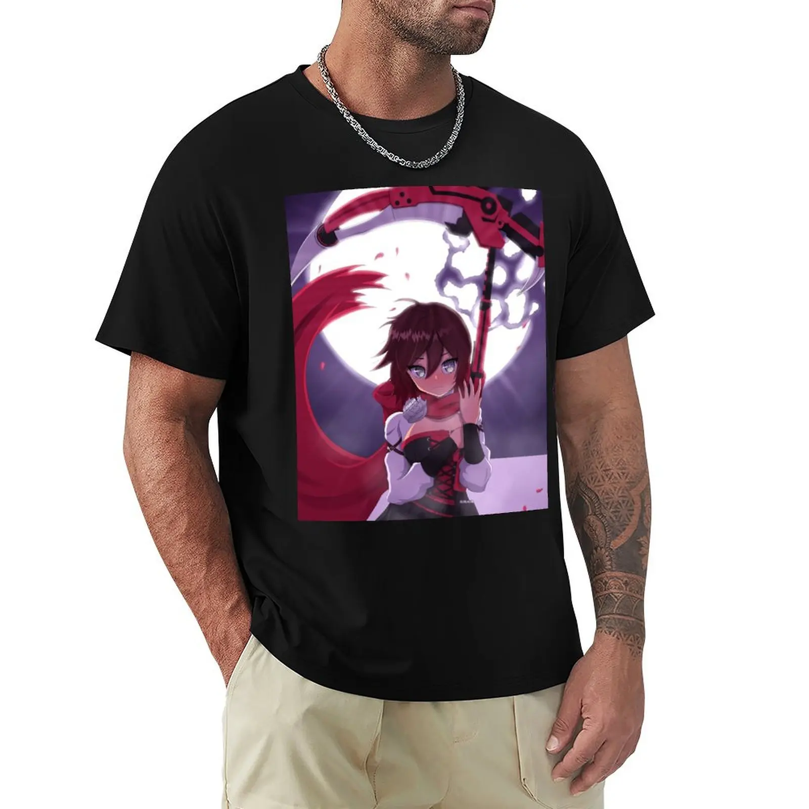 After Battle - Ruby Rose T-Shirt Big Size Simple T-Shirt