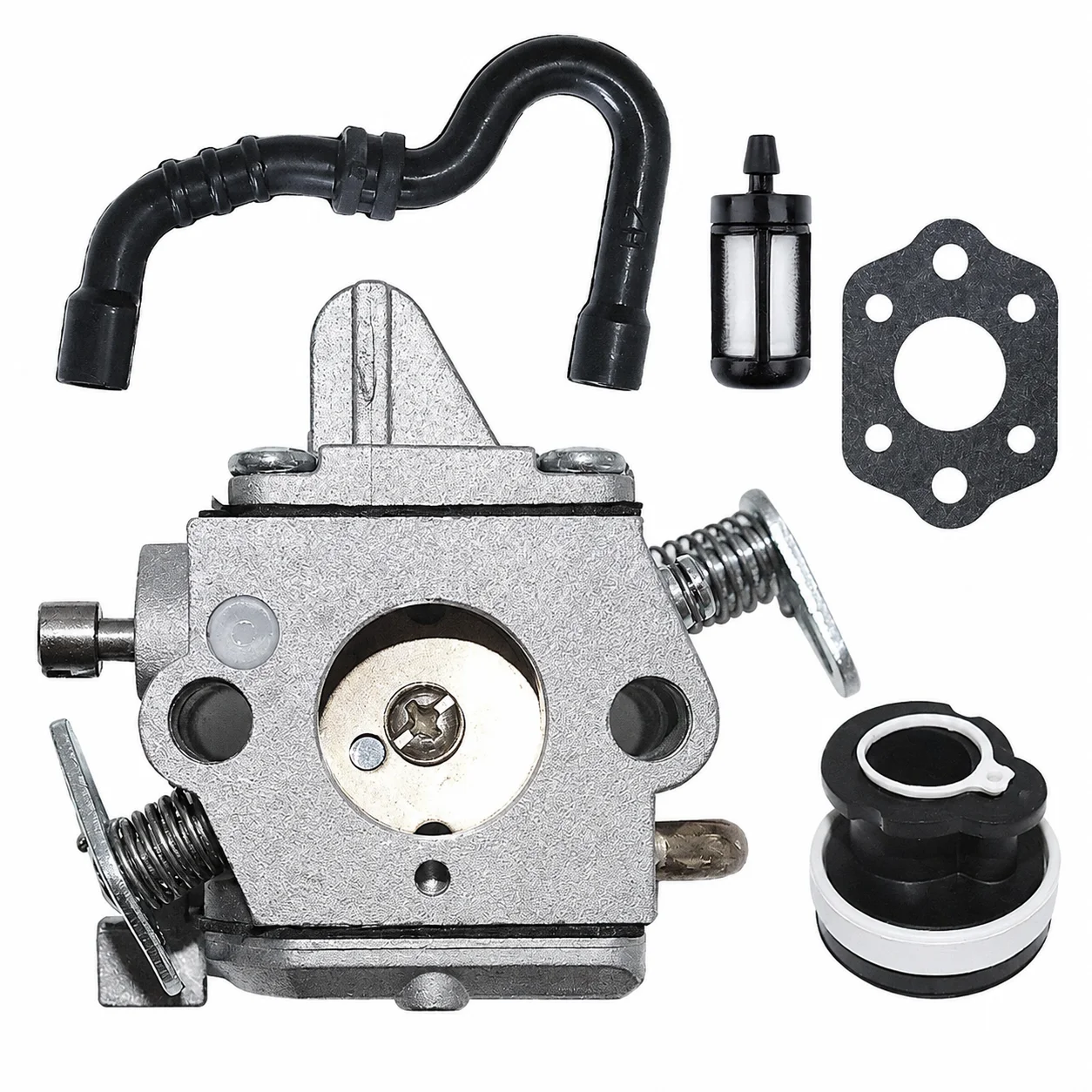 Carburetor Kit w/ Gasket Hose Pickup Manifold For Stihl 017 018 MS170 MS180 Saw Parts Replaces 11301200603 11303587700 C1Q-S57A