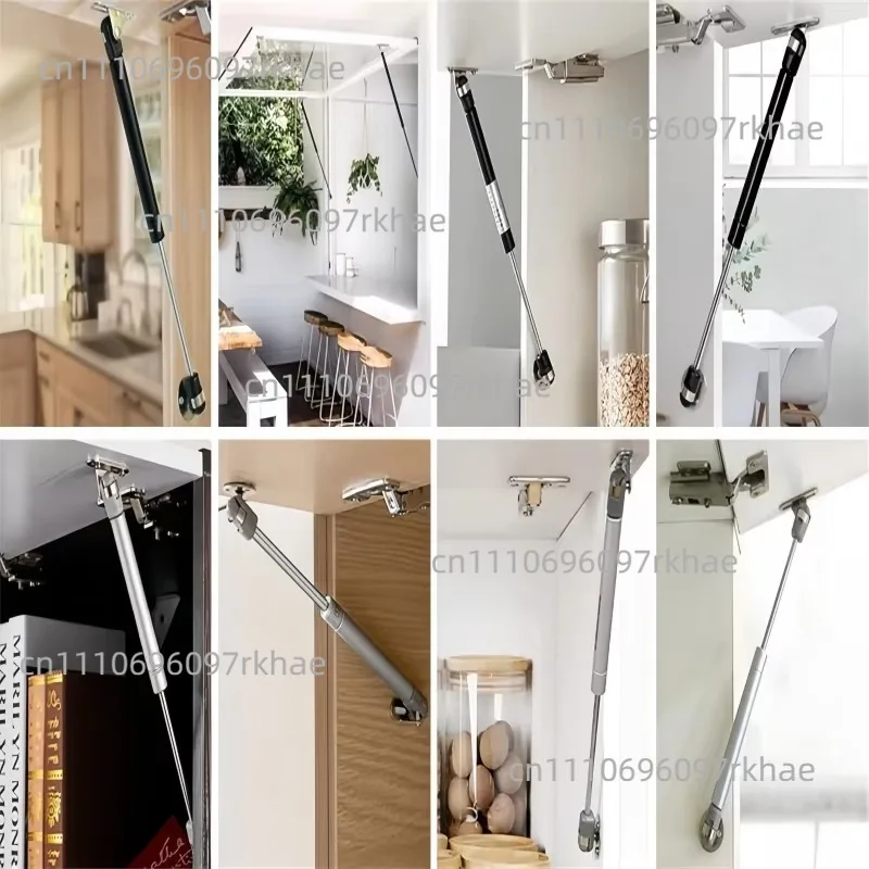 New Copper Hydraulic Spring Hinge Furniture Hardware for Cupboard 1pcs 20N-200N Adjustable Gas Strut Cabinet Door Lift Support
