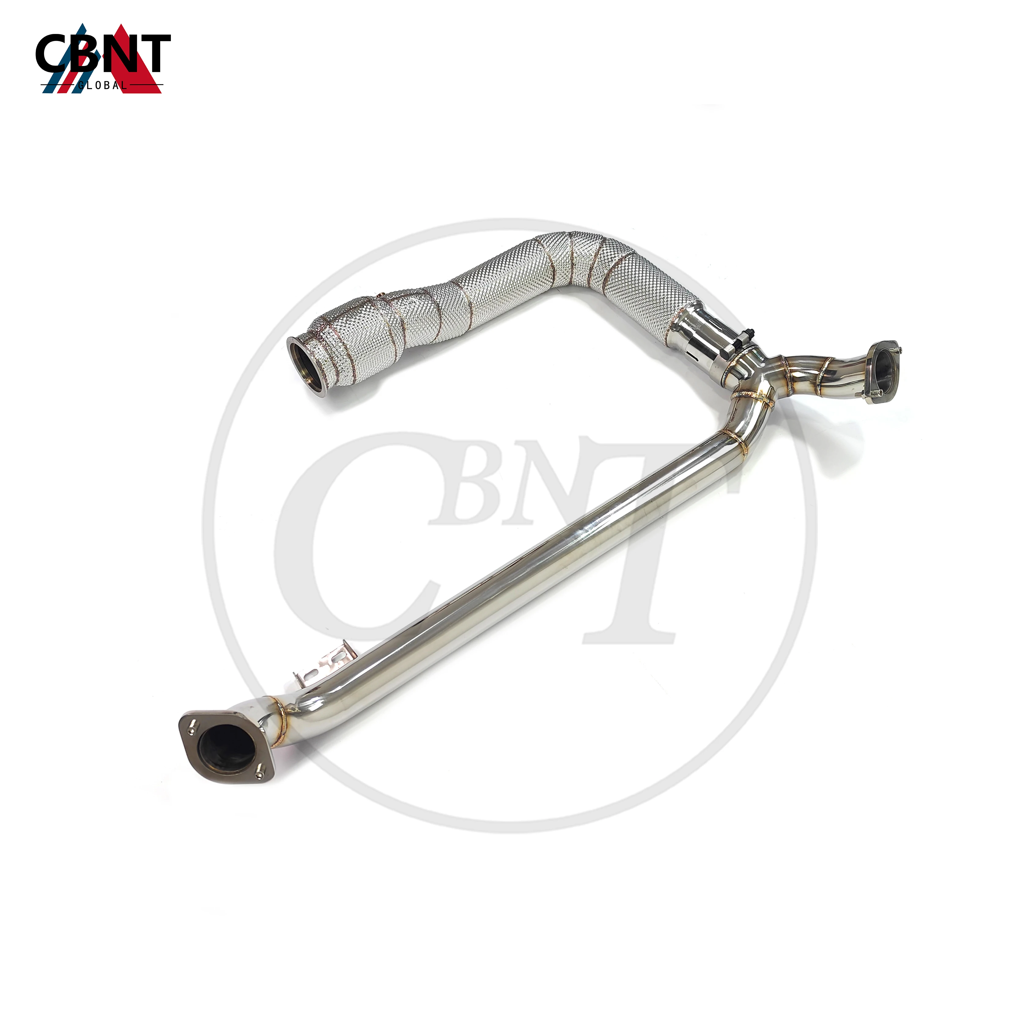 CBNT Exhaust System with Heat Shield SS304 Exhaust-pipe with Catalytic Converter Downpipe for Porsche 718 Boxster Cayman