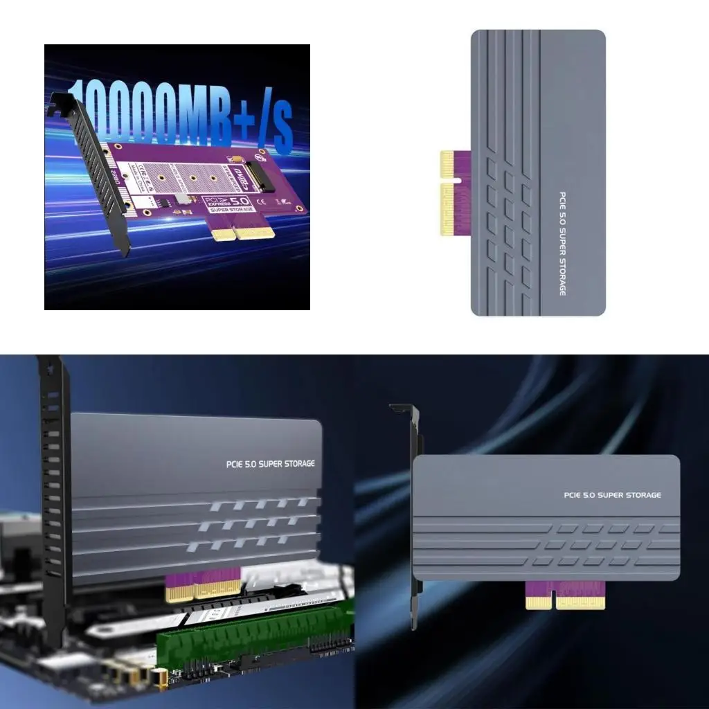 

652F Универсальный PCIE 5.0 до M.2 NVME SSDS CARD для улучшения игровых и профессиональных рабочих станций Используйте вилки и