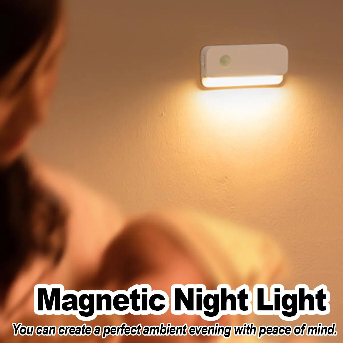 

Датчик привел ночный свет магнитный движение лампы кровати огни аккумуляторный беспроводный с умным коридором стены экстренного кабинета