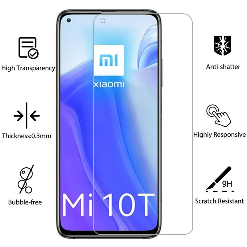 protective tempered glass for xiaomi mi 10t pro 5g screen protector on ksiomi xiao my 10 t t10 10tpro mi10t film xiomi xaomi 9h