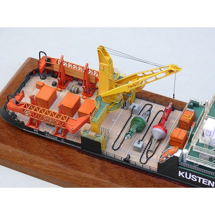 1/250 Küste Wache Überwachung Schiff Papier Modell Handgemachte DIY Spleißen Simulation Schlepper 3D Cube Papier Modell Sammlung Ornamente