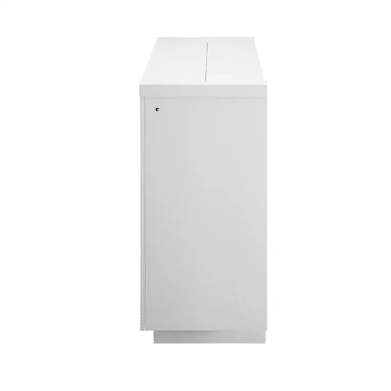 Lareira de 76 polegadas com elevador de TV - solução moderna de entretenimento doméstico