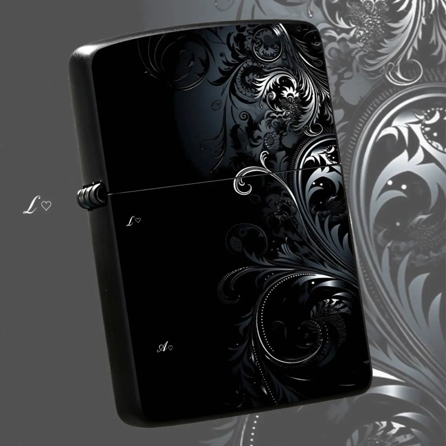 Exquisite Dark Pattern Art Lighter, Elegant Carved Premium Design, Perfect For Daily Commute, Business Events, Outdoor Gatherings And All Kinds Of Scenarios, Portable Chic Fine Personal Item For Personal Use Or Gifting A Humorous And Intere