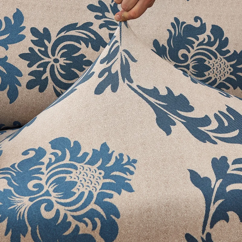 كرسي L على شكل غطاء أريكة الزاوية غطاء أريكة 1/2/3/4 مقاعد تمتد غطاء أريكة الأزهار المطبوعة أريكة يغطي لغرفة المعيشة #4