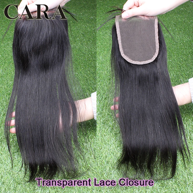 Light Yaki Straight Human Hair Bundles With Closure Brazilian Human Raw Virgin Hair For Women Yaki Human Hair Lace Closure CARA