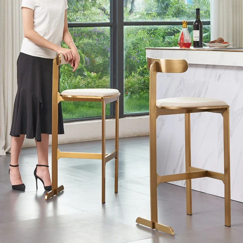 

Kitchen Dining Bar Stools Nordic Living Room Make Up Luxury Bar Stool Gold Portable Parties Taburete Alto Cocina Furniture