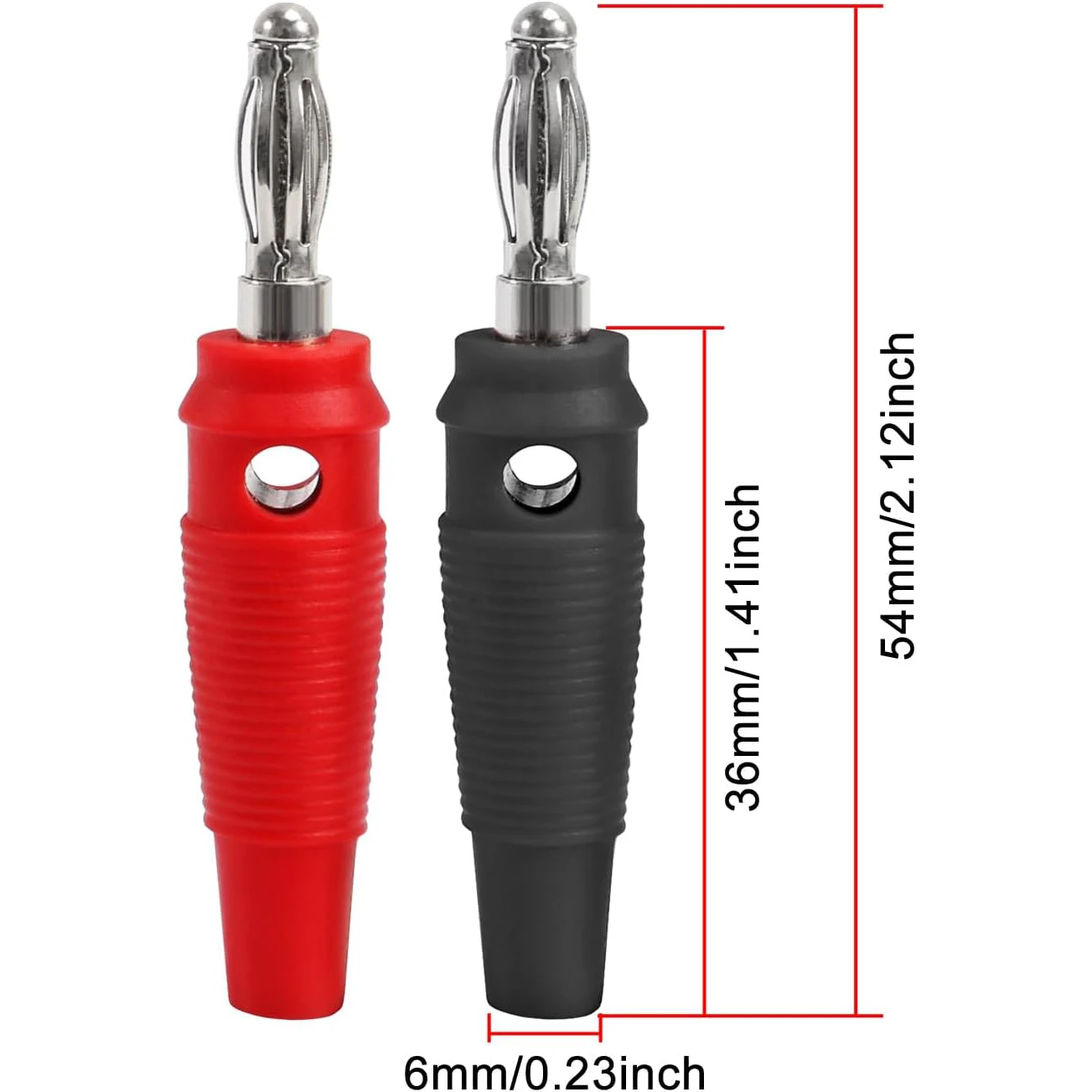 Binding Posts Terminals 4mm Banana Plug Socket Red and Black Gold Plated 4mm Female and Male Banana Plugs Banana Socket Terminal