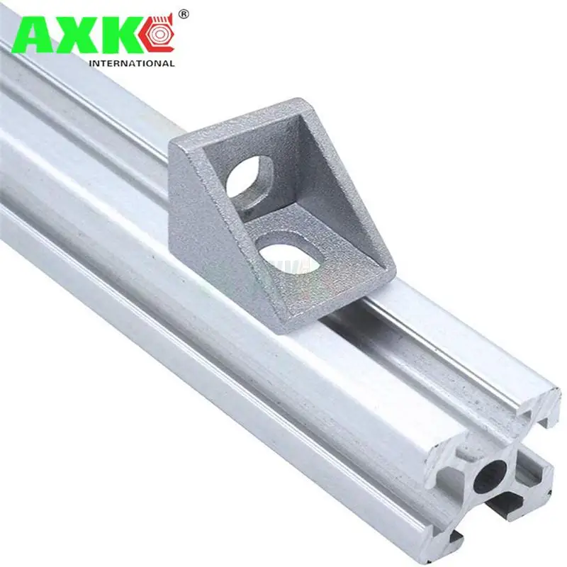 Aluminum 2020 Corner Bracket Fittings 20x20x17mm Corner Angle Bracket for Connector Aluminium Profile CNC Router