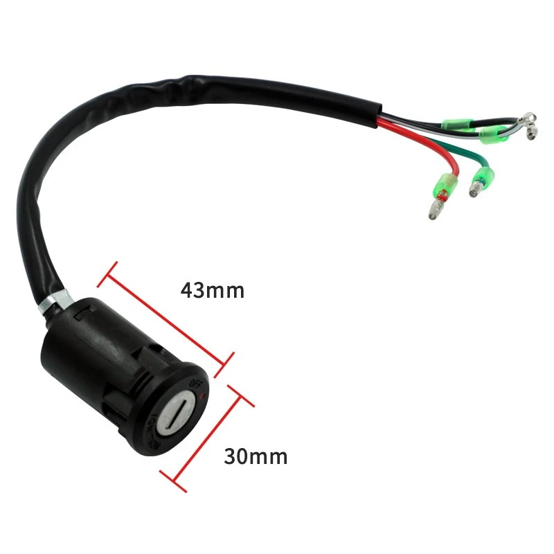 Anti-Theft Ignition & Steering Lock for ATV/Big Displacement - Off-Road/Beach Buggy Motorcycle Modification Accessory