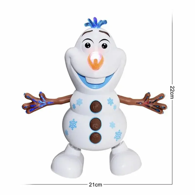 Disney Olaf Frozen Doll Action Figure Dance Doll Olaf Electric Toy Children's Gift