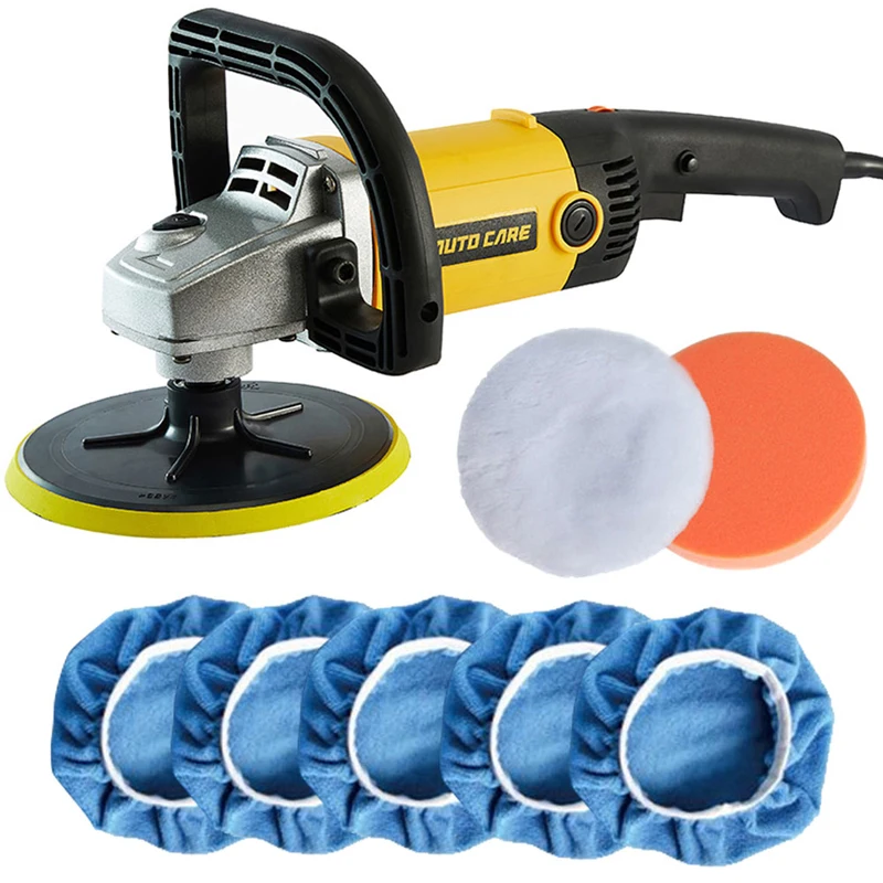 

AUTO CARE 150mm Dual Action Polisher 1200W Variable Speed Electric Polisher Shock and Polishing Machine Cleaner Polishing Pad