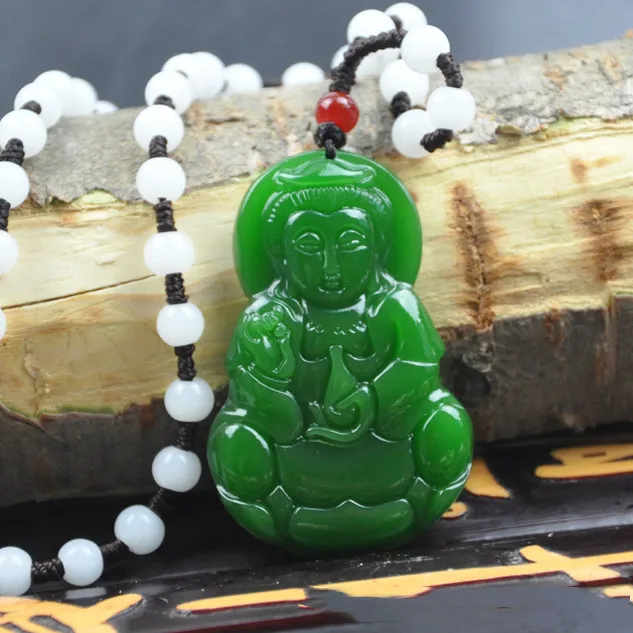 Xinjiang Hetian Jade Jade Pure Bottle Guanyin Bodhisattva Pendant Men's Simple Joker Safe Pendant