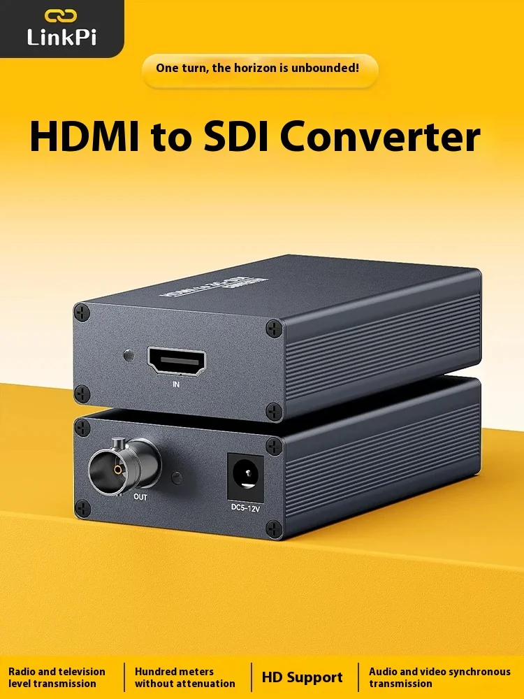 Cable convertidor SDI a HDMI, audio y vídeo de computadora Transmisión de 100 metros Nivel de transmisión 1080P/60 Hz LevelB