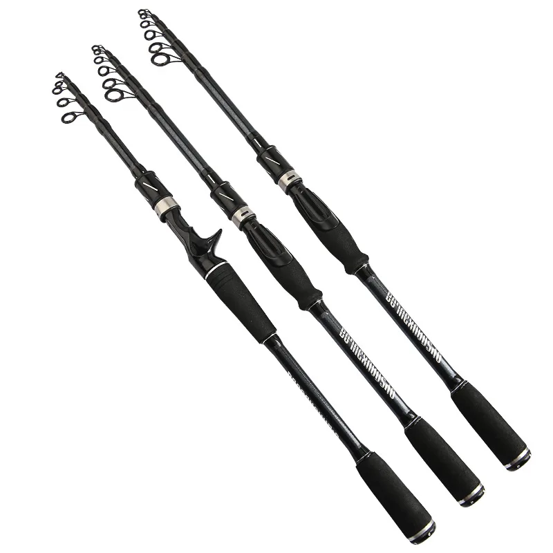 

Carbon Fiber Telescope Pole Portable Short Joint M Spinning Casting Fishing Rod