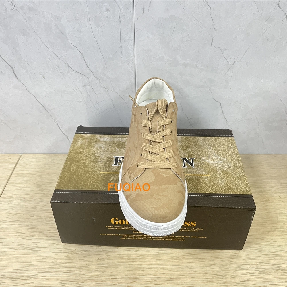 Breathable Outdoor Elevator Sneakers Men Shoes PU Leather Height Increasing Casual Shoes Walking Footwear Men Lift Sports Shoes