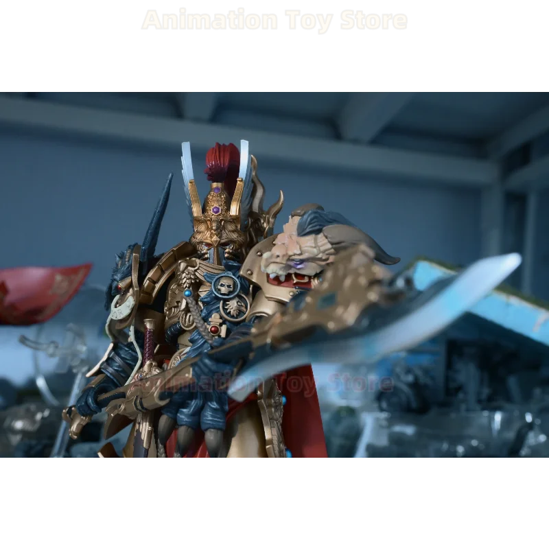 【متوفر】خوذة JOYTOY Dark Source Warhammer Horus Rebellion Imperial Army Corps Marshal Constantine Valdo المعدلة #4