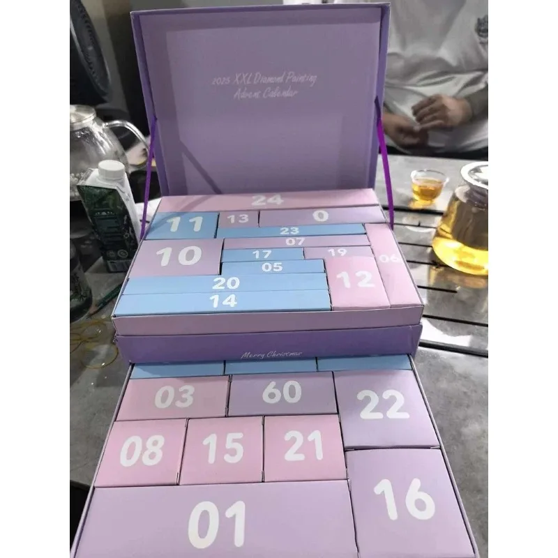 Large Diamond Painting Advent Calendar 24 Days DIY Craft Set Christmas Countdown Gift Box For Kids Home Holiday Decor