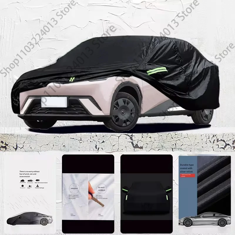 For BYD Seagulls Auto Anti snow Anti dust Anti uv Anti Frost Anti peeling paint And Anti Rainwater car cover Car cover black