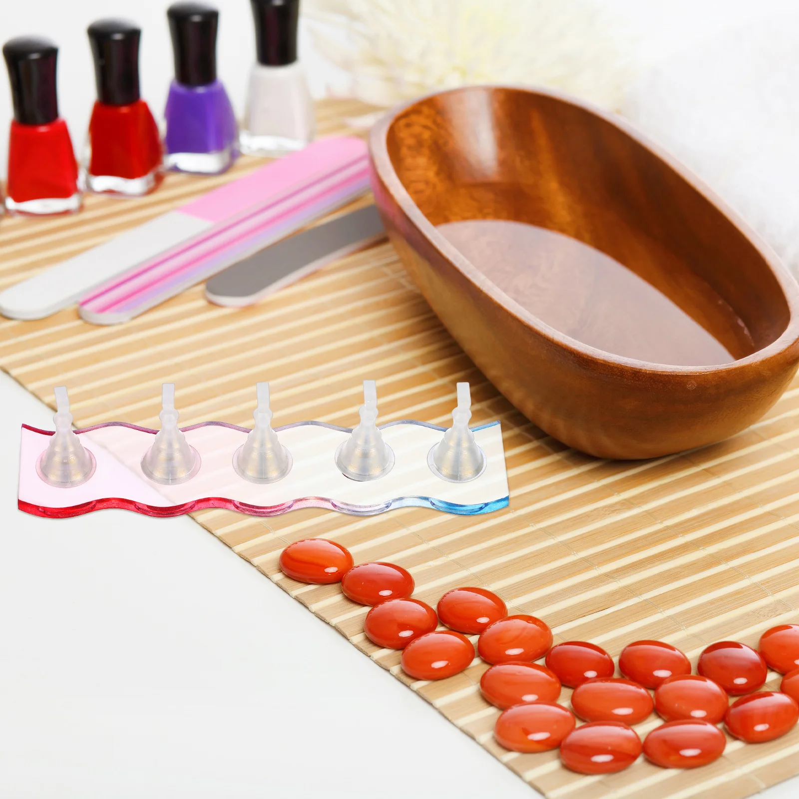 1 Set Stand Kit For Press On Nails Adhesive Putty Cute Holder Display Stand Painting Manicure Practice Tools Fake Nail Tips Nail