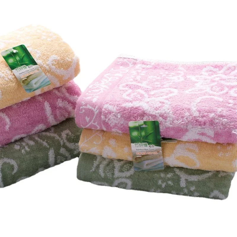 Toalla de algodón sin giro y fibra de bambú de 25x50cm para niños, toalla de mano, venta al por mayor, limpieza del hogar, cara para bebés y niños, alta calidad