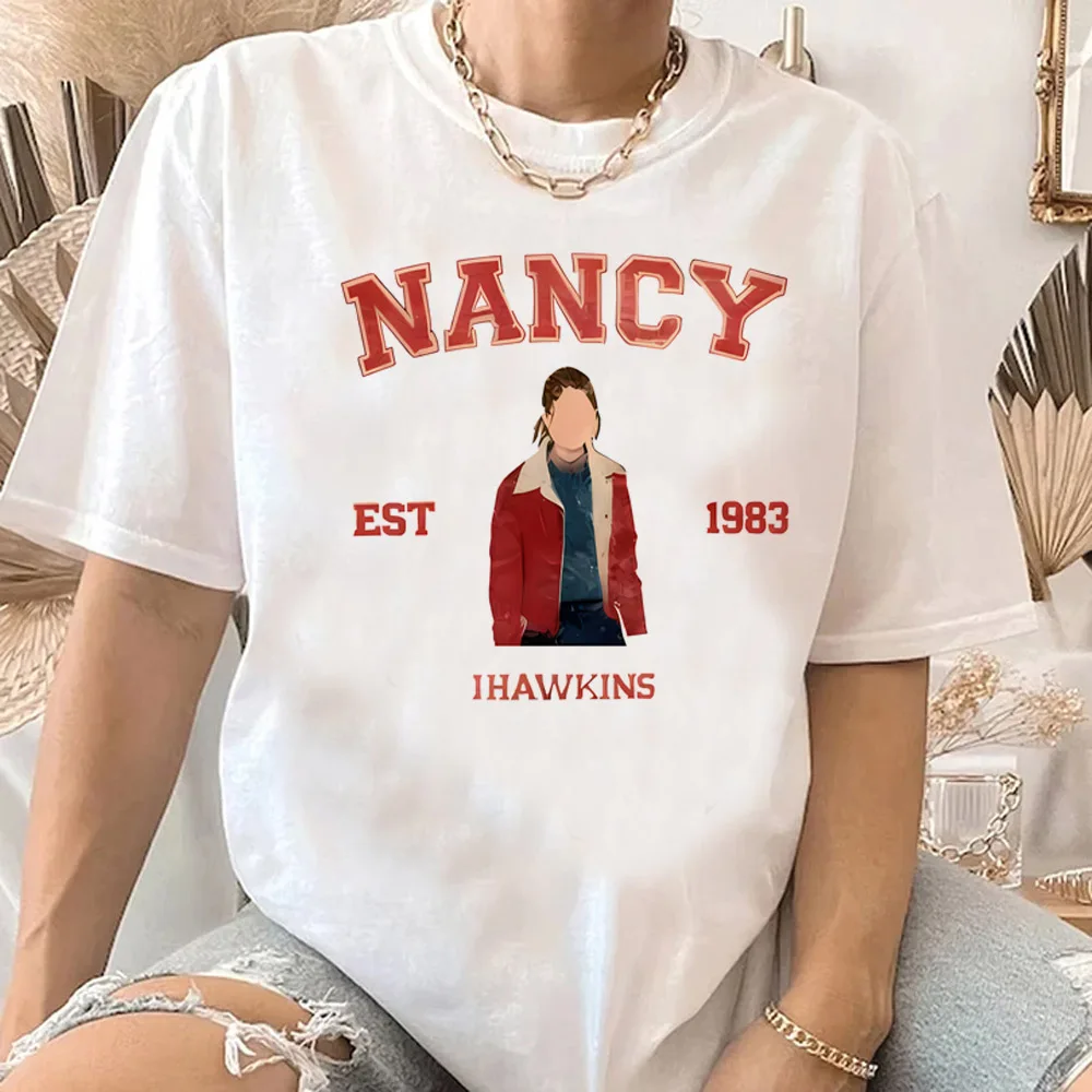 2026 New Hot Movie Eleven T Shirt Women Cartoon Dustin Steve Lucas Nancy Eddie T-shirt Unisex Fashion Tees
