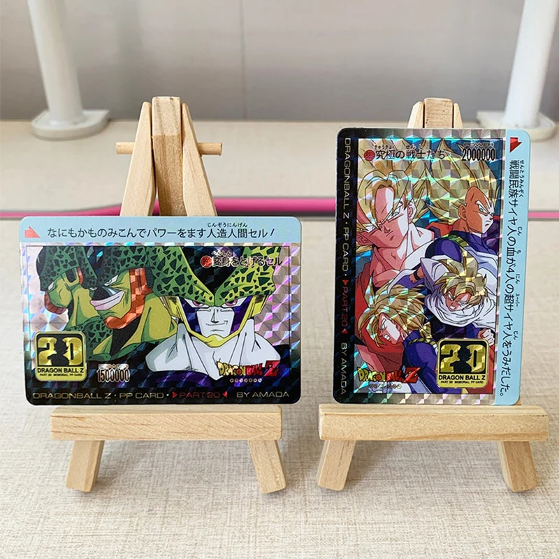 Anime Dragon Ball DIY ACG Cell Son Goku Gold Foil Holographic Desktop Battle Game Collectible Card Christmas Birthday Toy Gift