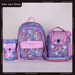 Australia smiggle koala series schoolbags children's burden-reducing backpack student girl cartoon kawaii schoolbag meal package