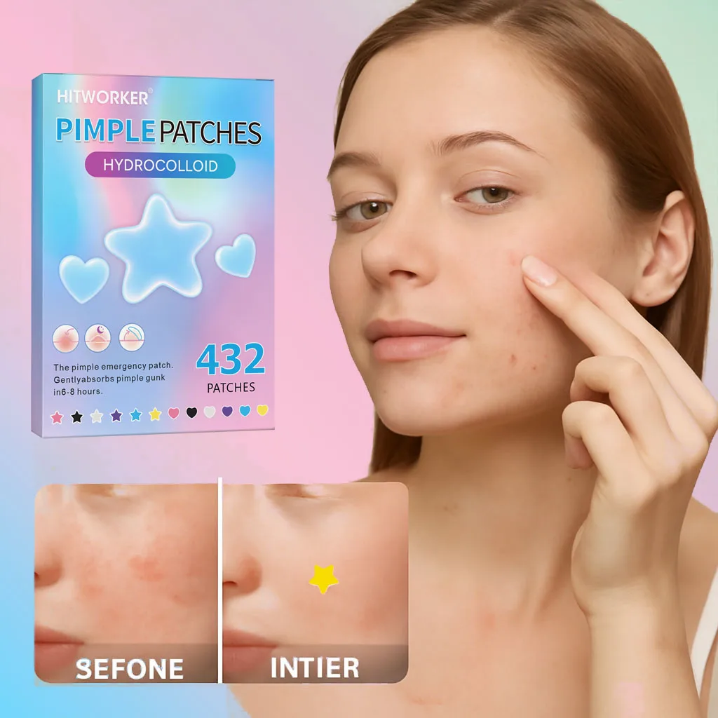 رقعة حب الشباب الغروانية المائية غير المرئية المقاومة للماء لتنظيف الوجه، ملحقات أداة جوهر مناسبة لجميع أنواع البشرة