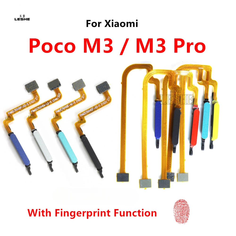 

Ремонт сканера отпечатков пальцев для Xiaomi Poco M3 Pro ID, кнопка «Домой», меню отпечатков пальцев, датчик распознавания отпечатков пальцев, гибкий кабель