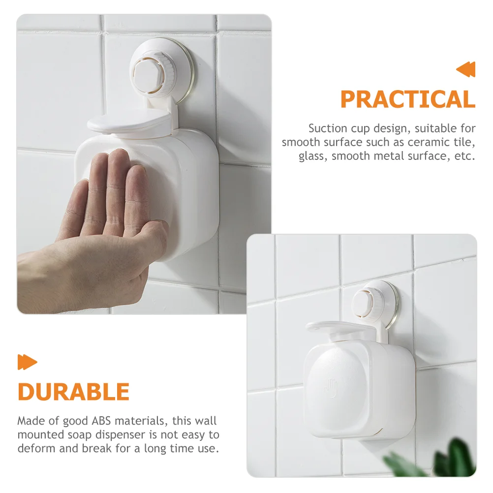 Manual Soap Dispenser Suction Cup Wall No Drill Shampoo Body Wash for Shower Sucker Conditioner Abs Gel Bathroom Dispensers