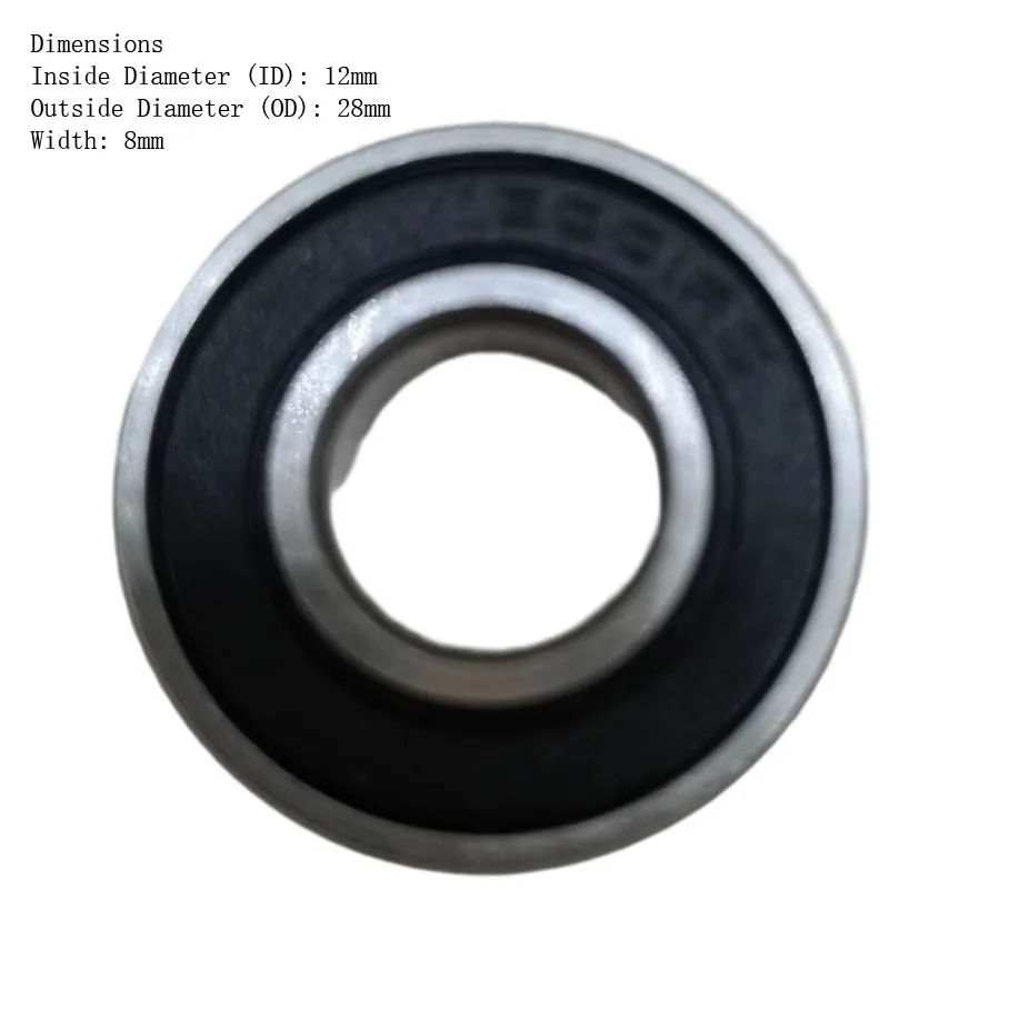 B241 5pcs/lot 6001-2RS Bearing Motor Grade Cover Sealed Deep Groove Ball Bearing 12 x 28 x 8mm For Industrial Machines