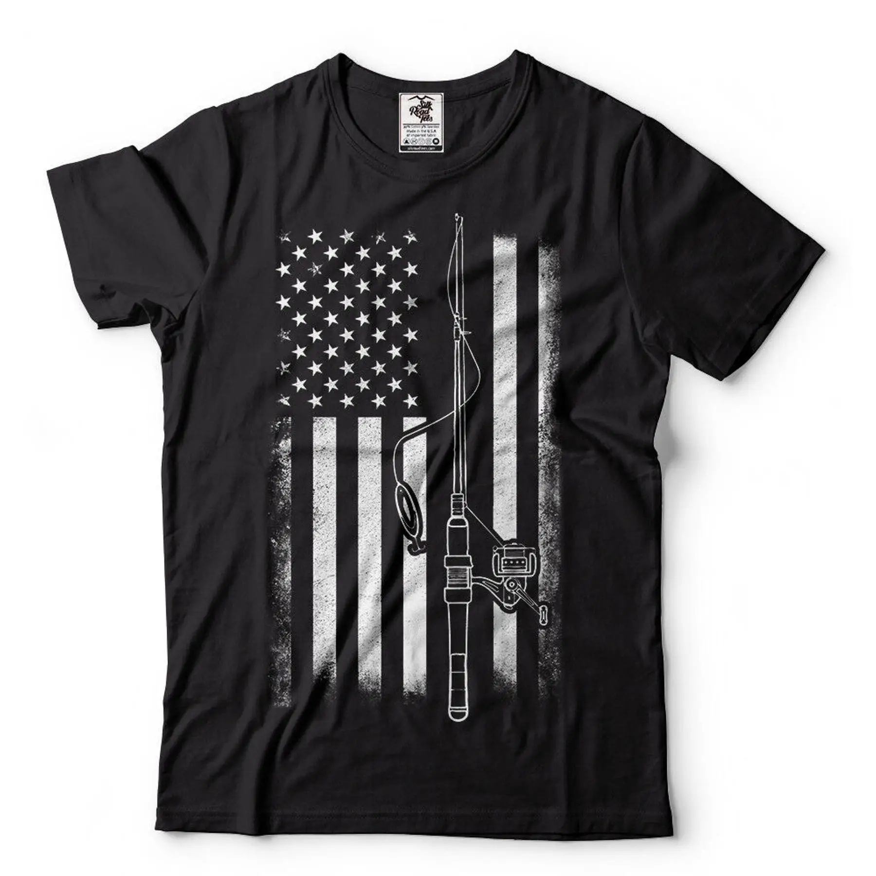 

Рубашка для рыбалки, рубашка с флагом для рыбалки, крутой подарок для рыбака, забавные футболки для рыбалки