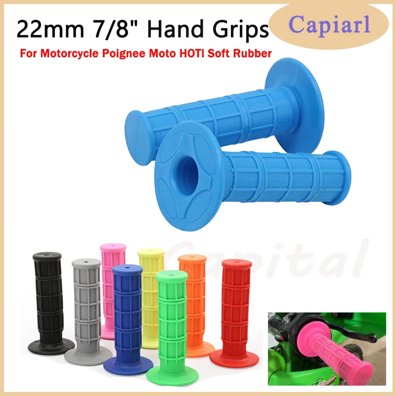 22mm MX Jel Kauçuk Gidon Kavrama CR CRF XR YZ WR TTR KX KLX RMZ RMX RM TC TE FC FE ATV Enduro Motokros Kir arazi motosikleti