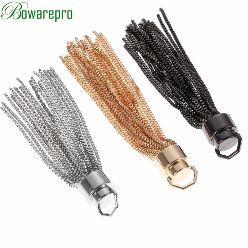 bowarepro Metal Cap Tassel Jewelry Curtain Garments Decorative Accessories DIY Key Cell Phone Bag Fringe Trim Tassels Pendant *1