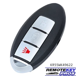 DIYKEY KR55WK49622 Smart Remote Key 315MHz ID46 3 Button Fob for Nissan Murano 2009 - 2013 for Infiniti EX35 FX35 QX50