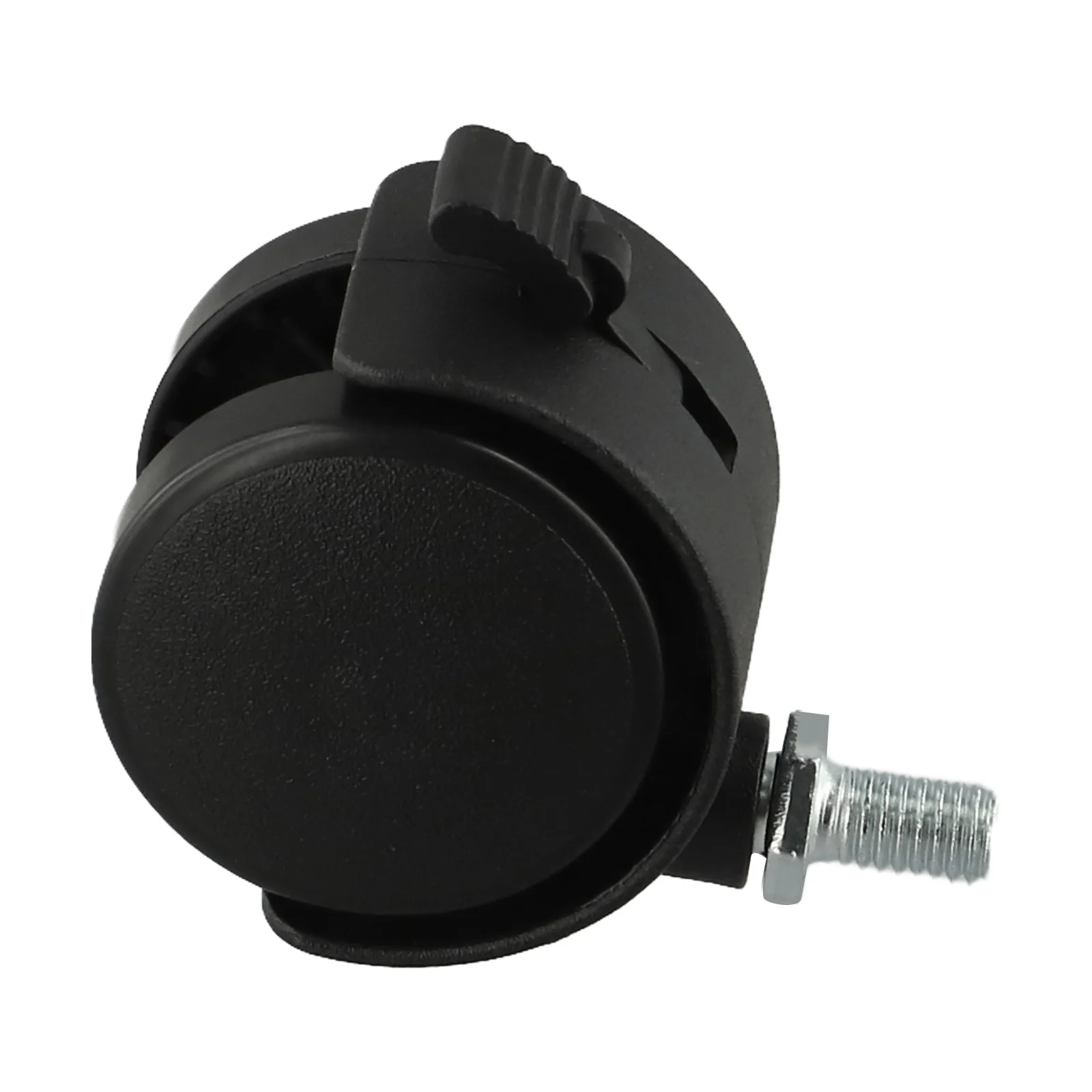 Rodas duplas para móveis, 40x30mm, rodízio giratório de 360 graus, rodas industriais, roda silenciosa, conector de haste rosqueada
