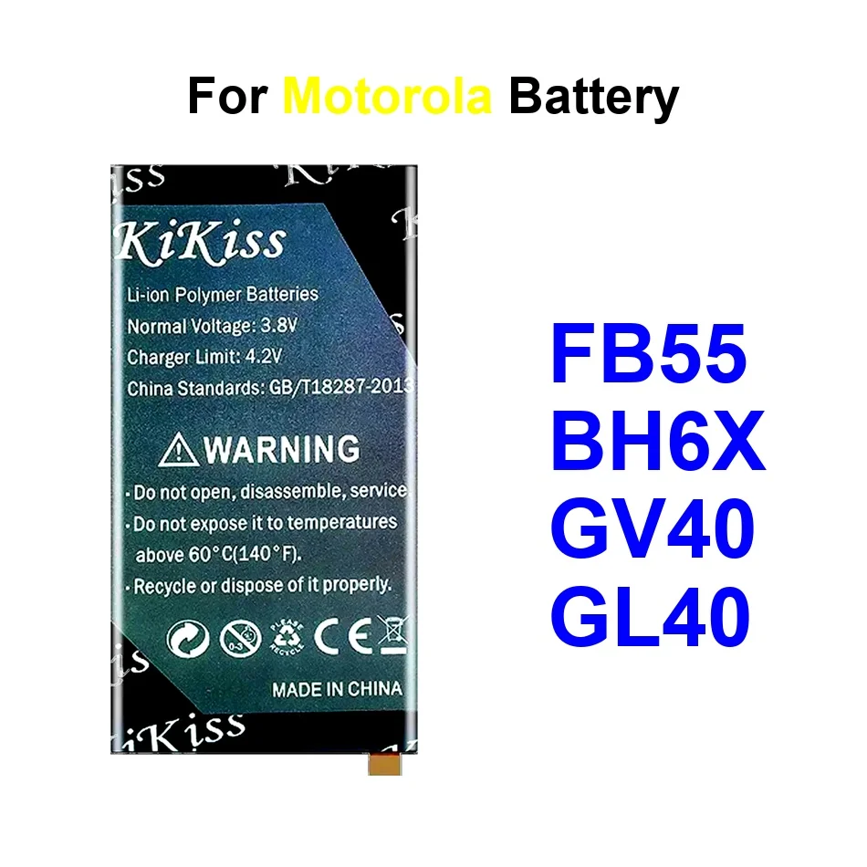 

Аккумулятор для мобильного телефона Safe GL40 BH6X FB55 2300-5200 мАч для Motorola Moto MB809 MB810 X Z Droid Force Turbo X2 XT1635 2 4G