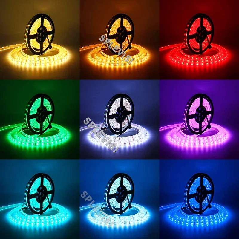 RGB LEDストリップライト,トレーラー,RGB,アプリコントロール,リモコン,防水,12V