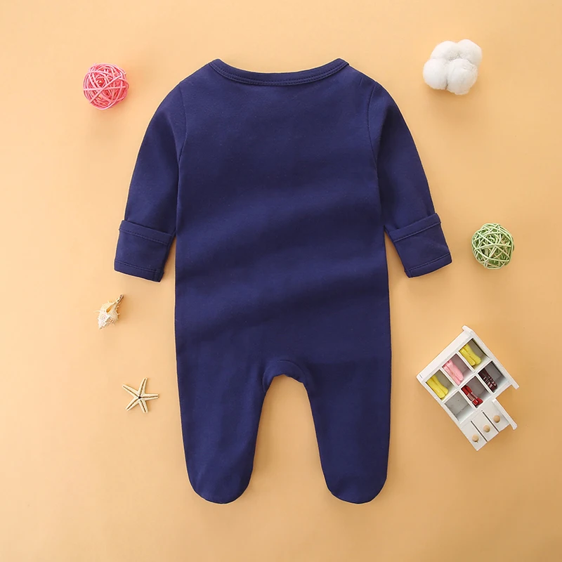 Baby Jumpsuit Autum Long-Sleeved Newborn Baby Clothes Zipper Type Male and Female Baby Crawling Clothes Infant and Toddler Hand Clothes