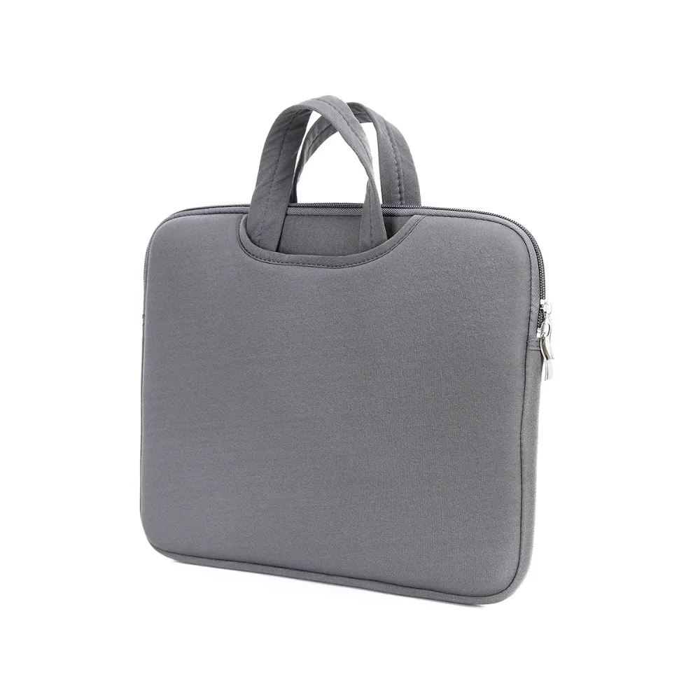 

Портативные сумки для ноутбуков с ручкой, водонепроницаемый легкий чехол для ноутбука, двойная молния, многослойный чехол для ноутбука, деловой портфель