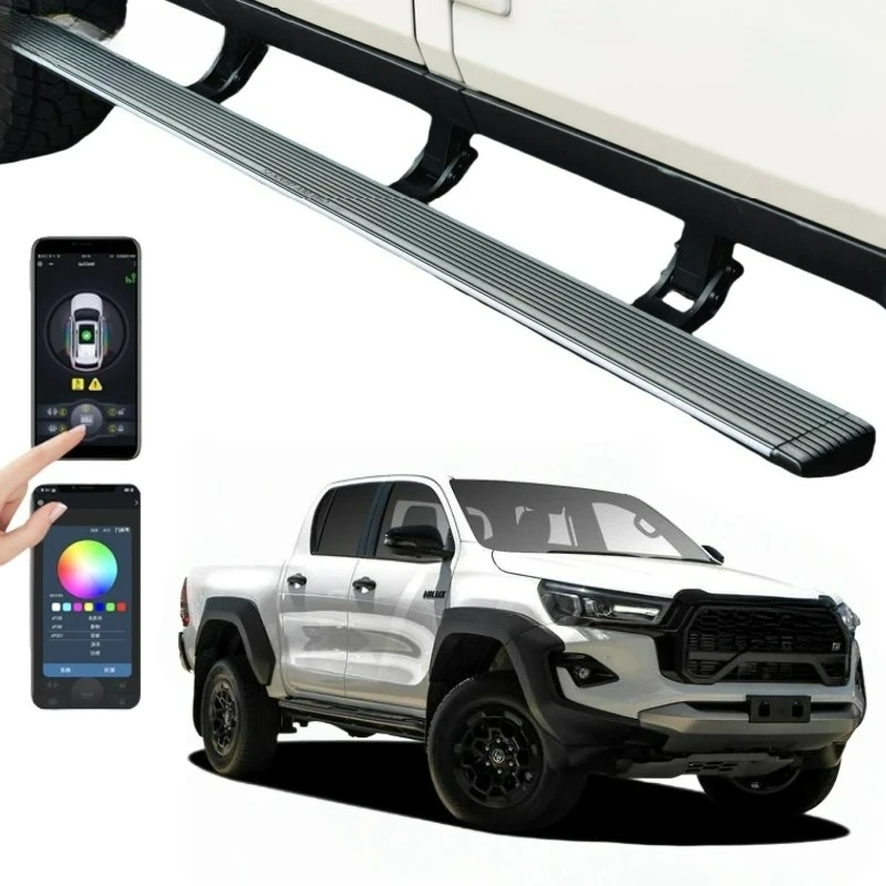 

Exclusive Production of Electric Side Foot Pedals with LED Lights ForToyota Hilux