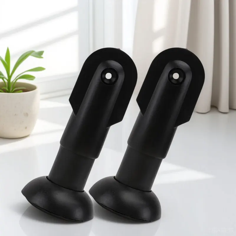 

2Pcs Support Foot for Toilet Cubicles Heavy Duty Plastic Bathroom Partition Feet Adjustable Stable Installation for Restroom