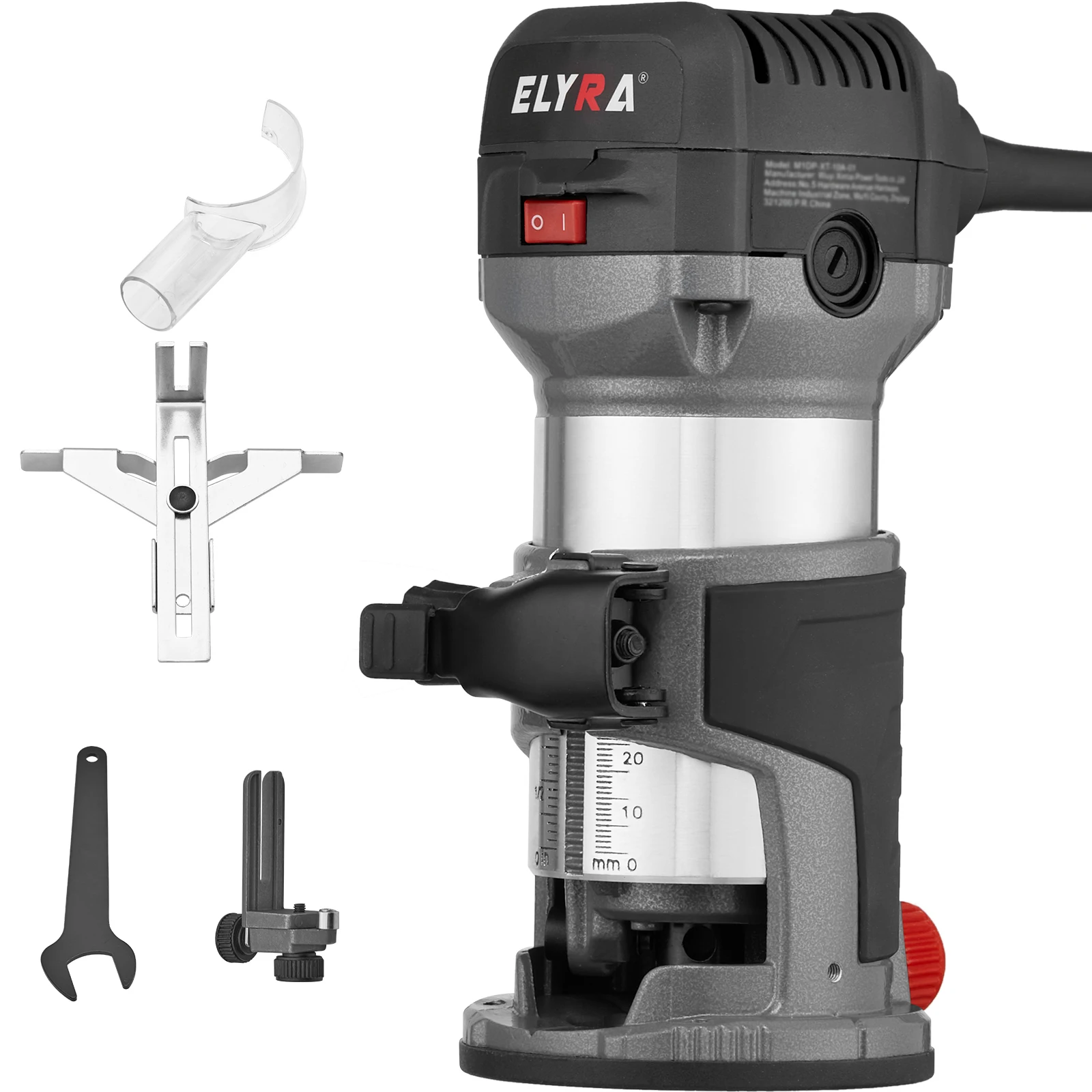 710W Elektrische Handfräse mit variabler Geschwindigkeit 33000 U/min Holzfräser mit 5 Hartmetall-Schneidköpfen Professionelles Werkzeug – Detail 2